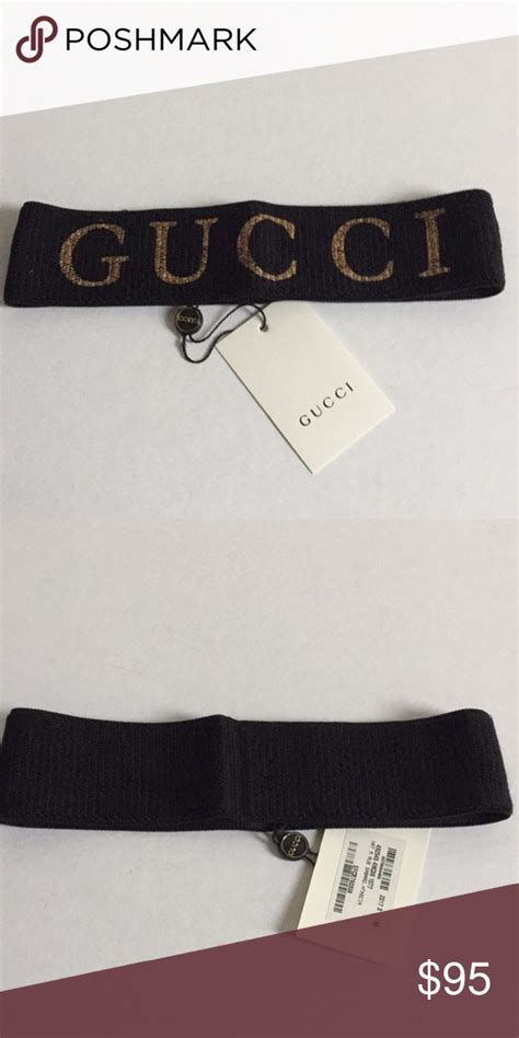 black and gold gucci headband|authentic Gucci headband black.